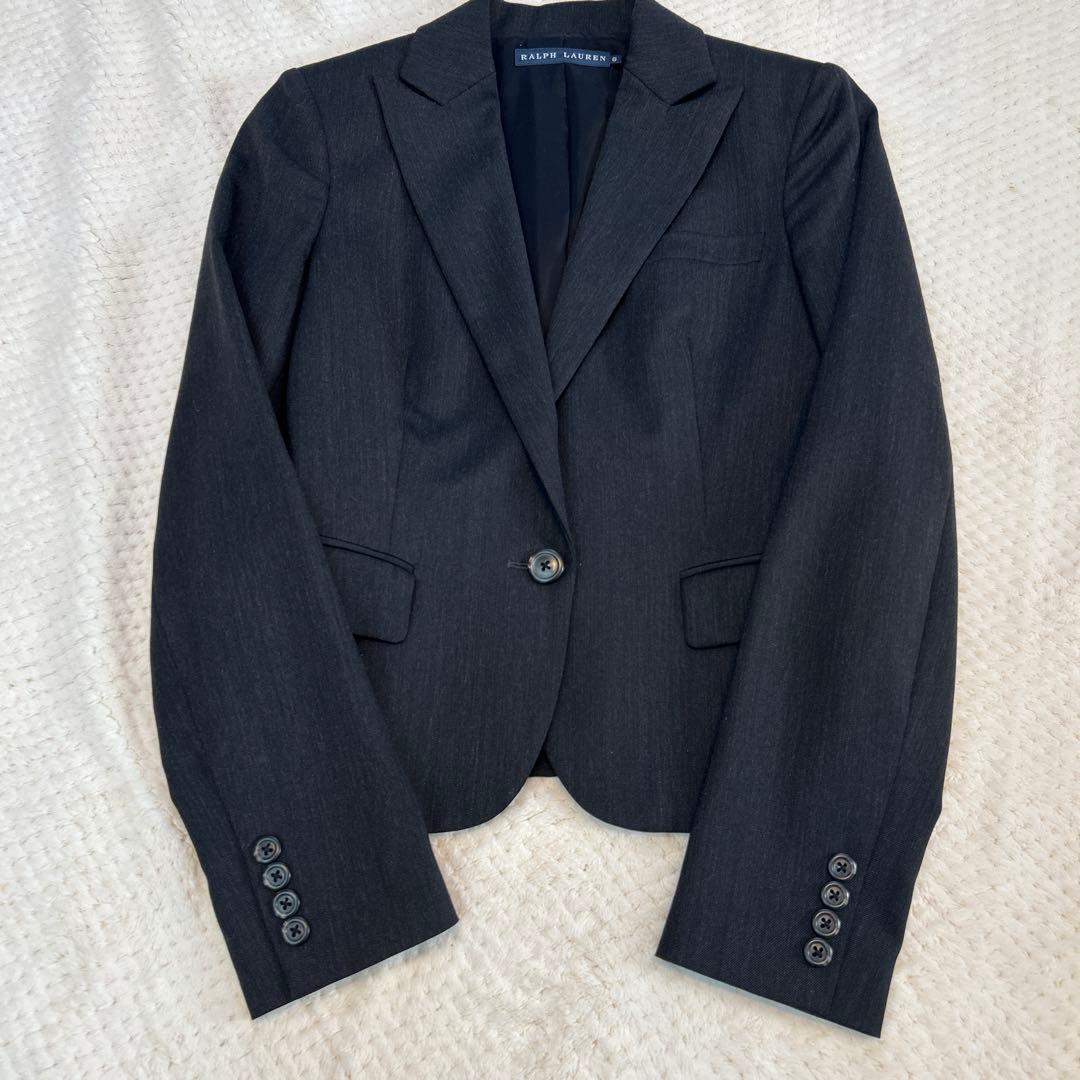 ラルフローレン　ブラック　パンツ　スーツ　セットアップ　ワイド　フレア　M