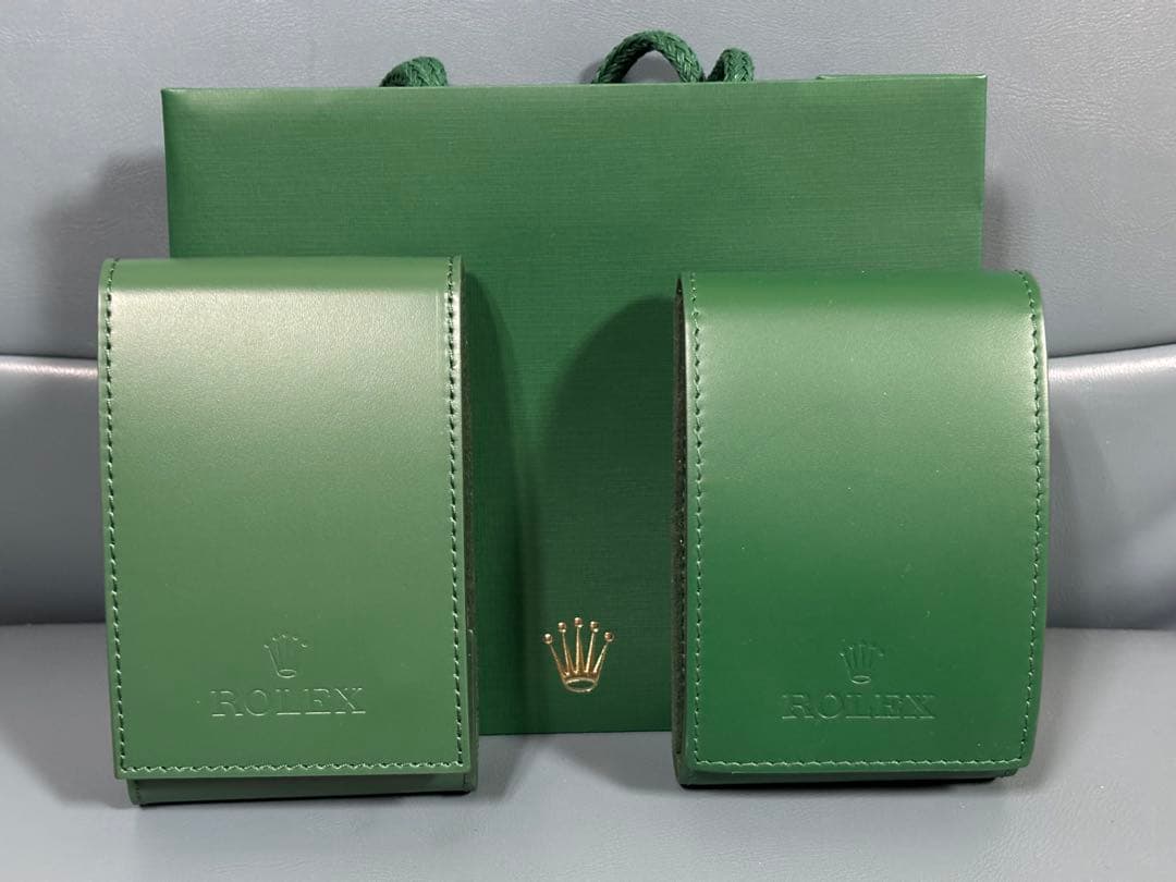 ロレックス レザーポーチ 2個セット 新品未使用 携帯ケース