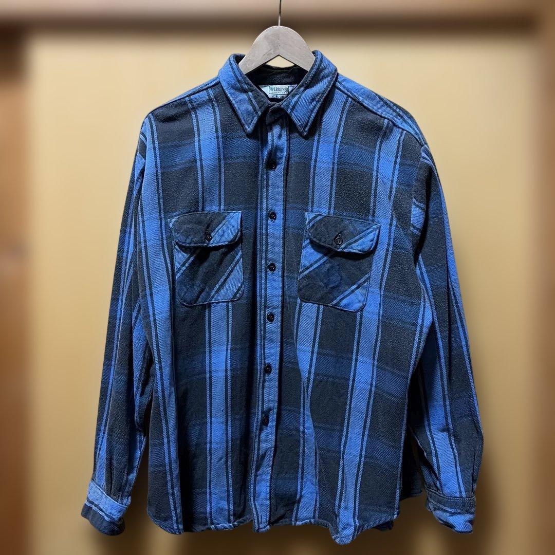 80s USA製 FIVE BROTHER check shirts
