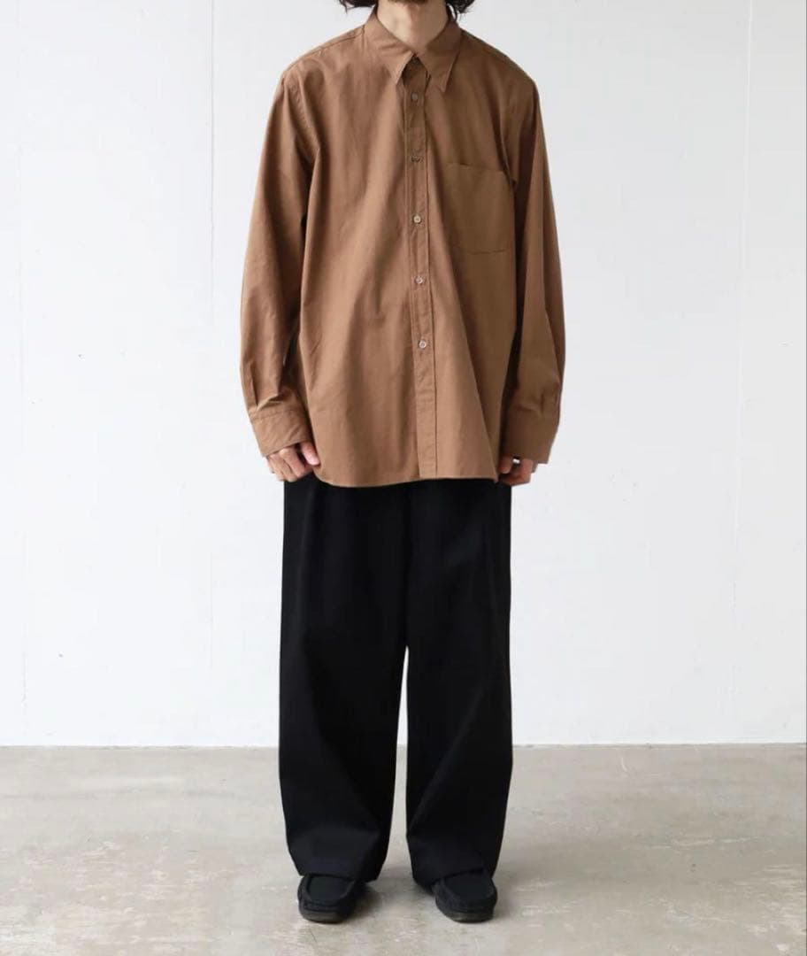 RAKINES シャツ Mサイズ ブラウン COMOLI ラキネス