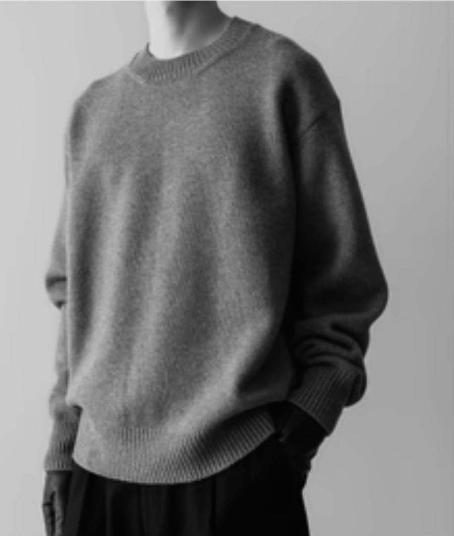 トップス stein EX FINE LAMBS CREW NECK KNIT LS