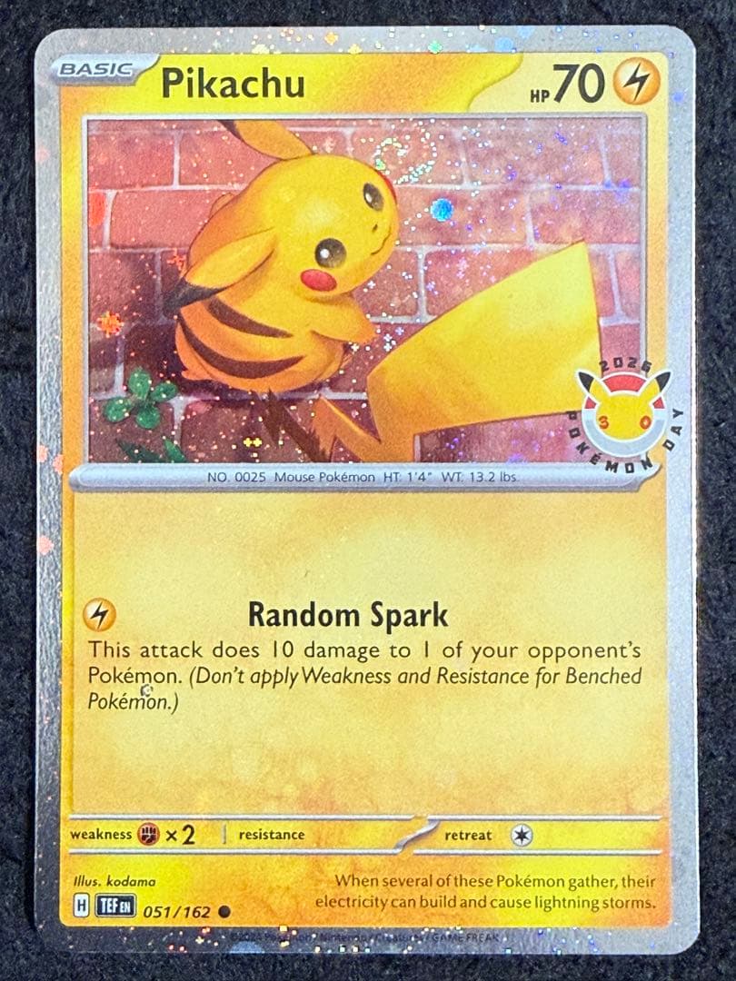 ピカチュウ　pokemon day 2026 ポケモン30周年　プロモカード