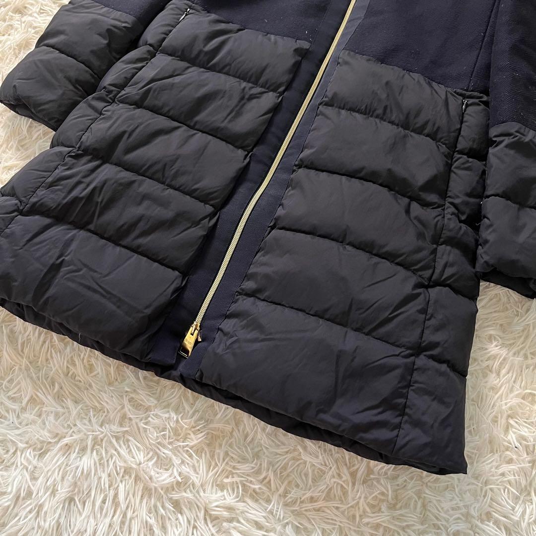 HERNO ヘルノ　切替　ダウン　コート　40 ロング丈　黒　2way