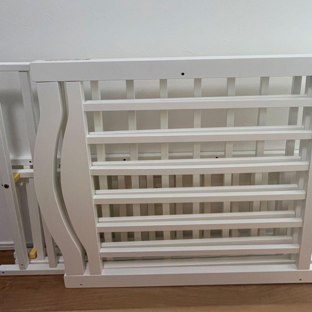 ✴︎週末SALE✴︎ 日本製　ベビーベッド ハイタイプ　レギュラー　ホワイト