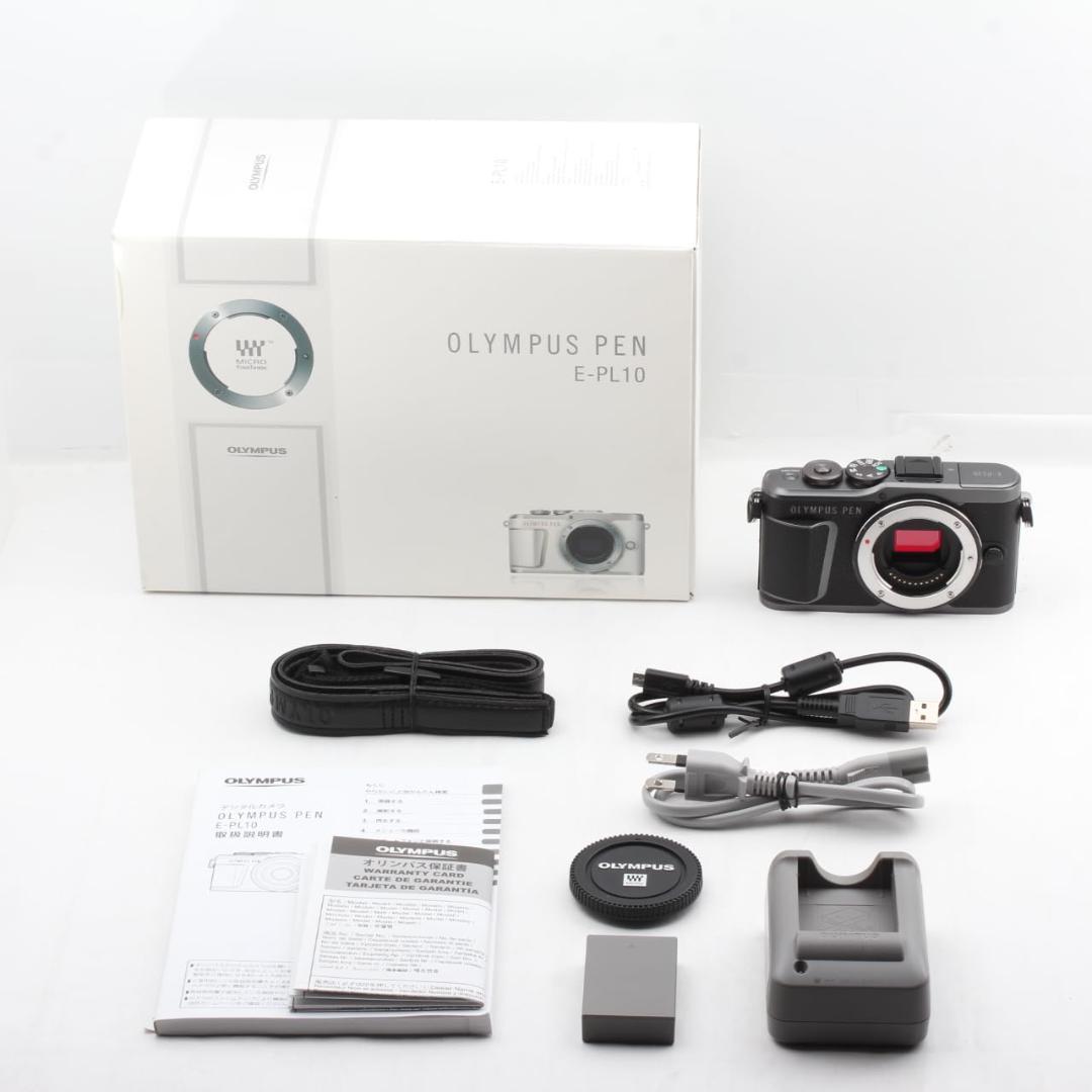 OLYMPUS ミラーレス PEN E-PL10 ボディー ブラック 04621