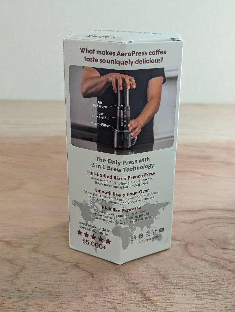 AeroPress コーヒーメーカー ステンレスフィルター付き