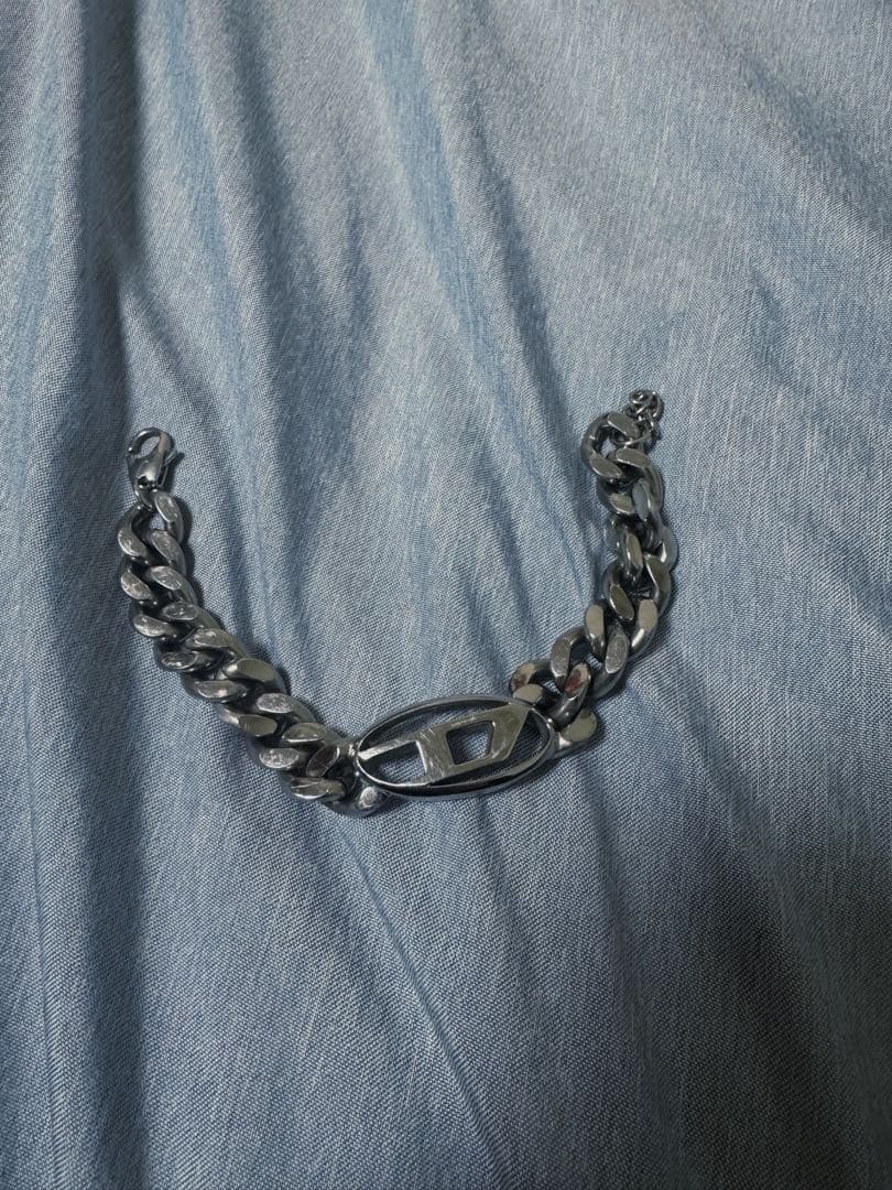 diesel シルバーブレスレット