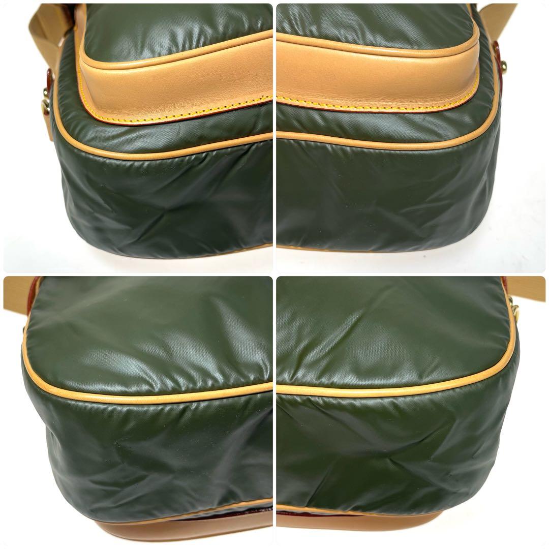 美品 HUNTING WORLD ショルダーバッグ バチュークロス a723