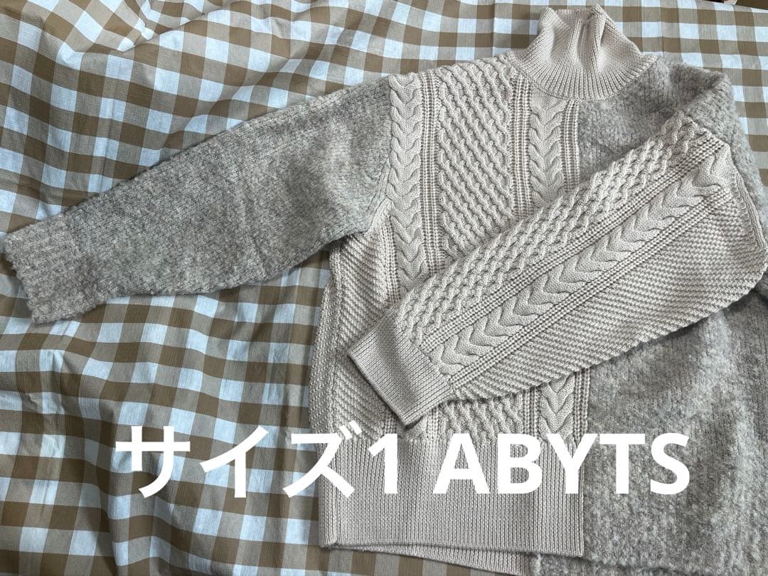 佐藤健abyts タートルネック ベージュ 本人着用 サイズ1 佐藤健着用
