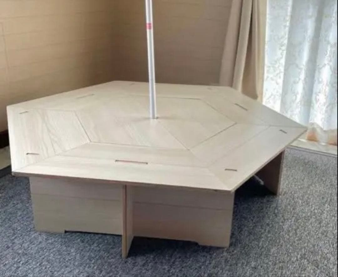 天板付き！ヘキサゴンテーブル/ヘキサテーブル/キャンプテーブル/焚き火テーブル/