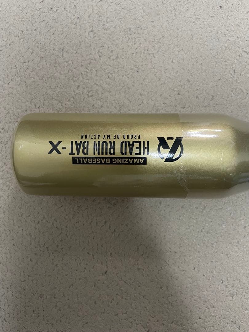 「HEAD RUN BAT X」Jrサイズ ゴールド系ブラック