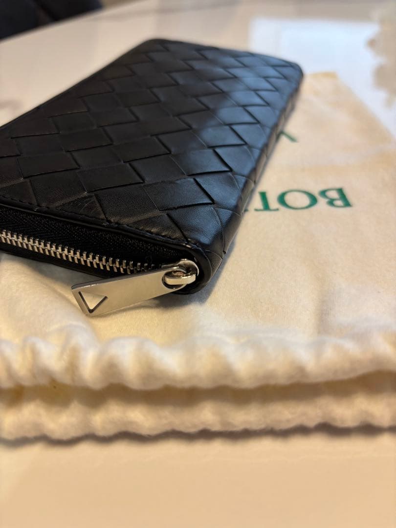 ボッテガヴェネタ 長財布 イントレチャート ブラック