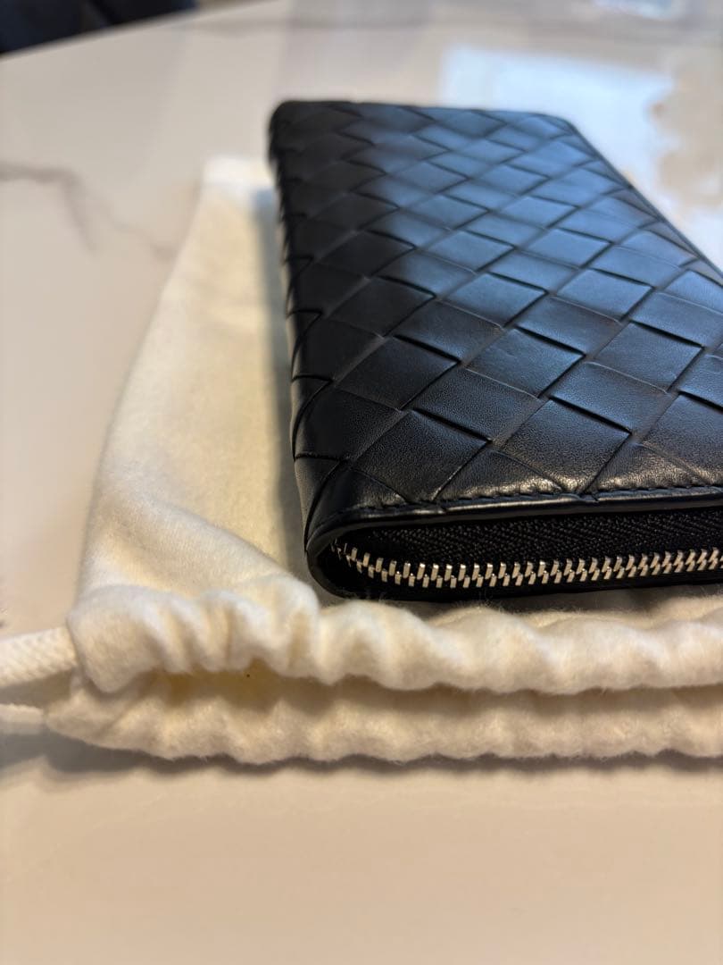 ボッテガヴェネタ 長財布 イントレチャート ブラック