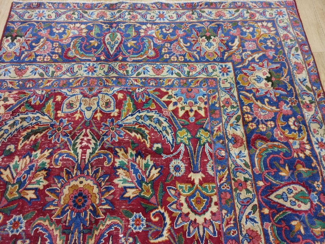 ペルシャ絨毯 ペルシャヴィンテージラグ 220x146 手織り オールド