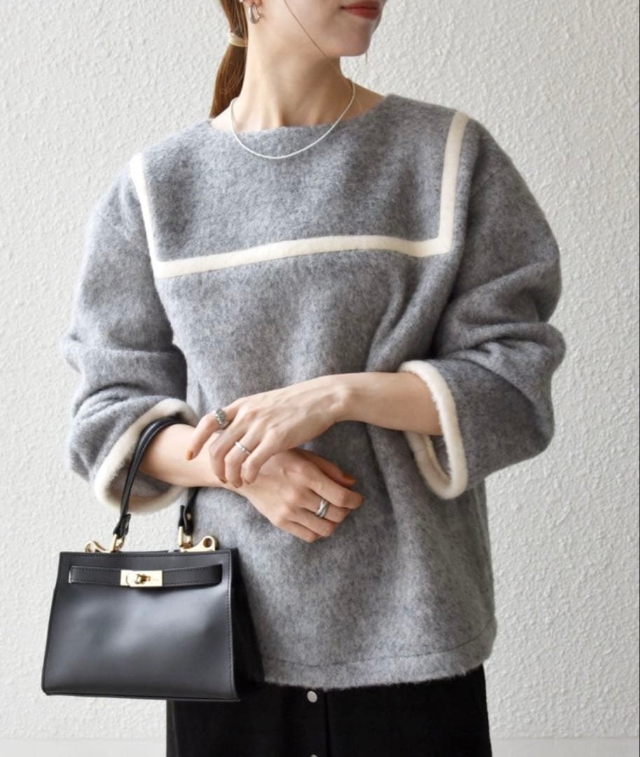 【‼︎値下げ‼︎タグあり!】新品 SHIPS any セーラー プルオーバー グレー