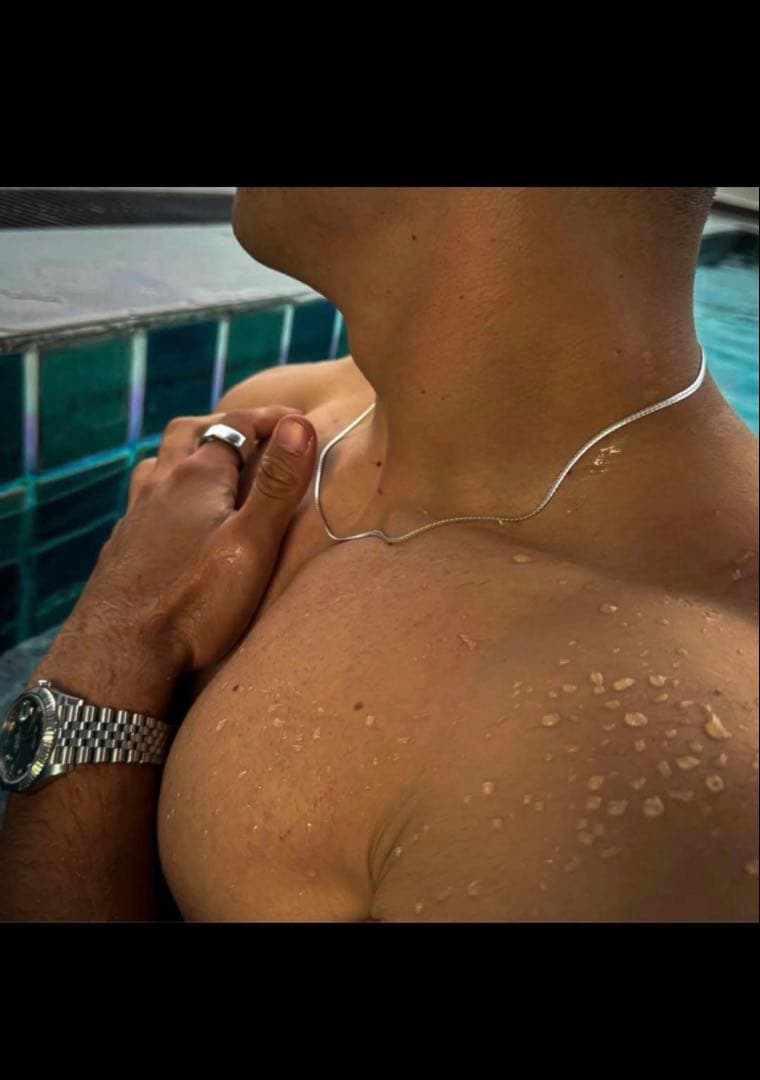 ディファレントネックレス　シルバー　　53cm ジョージ