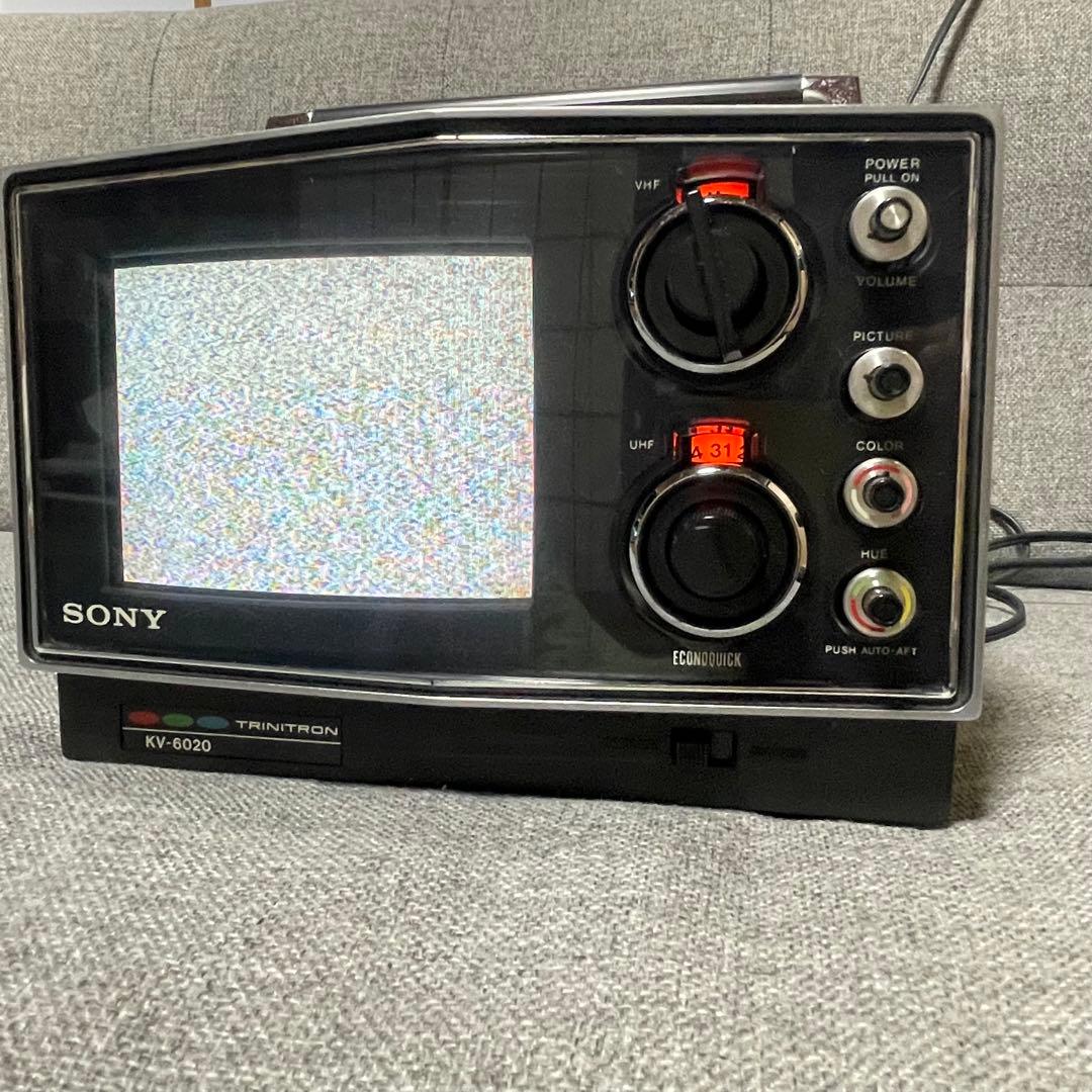 SONY トリニトロン ポータブルテレビ KV-6020 昭和レトロ ジャンク