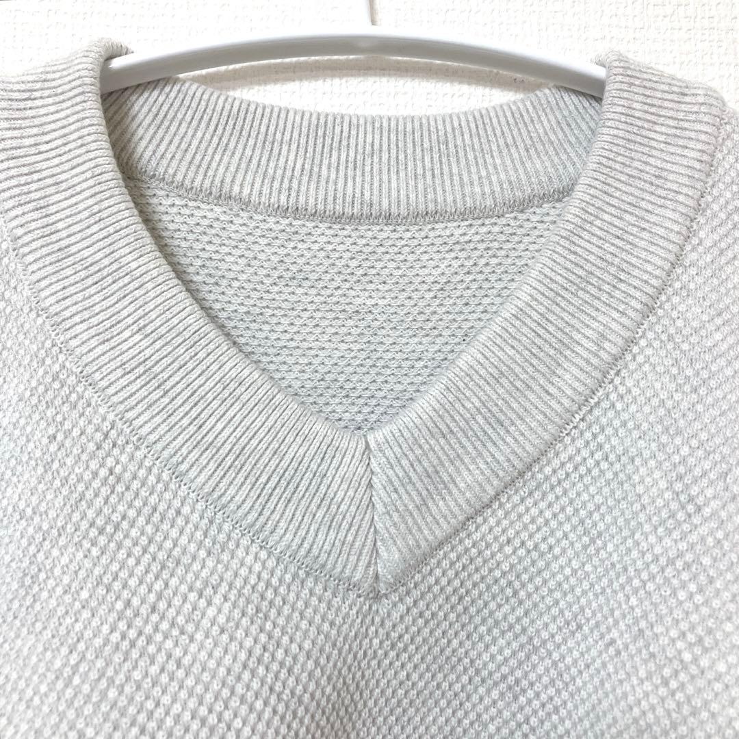極美品　クレプスキュール　Moss Stitch V-Neck Pullover