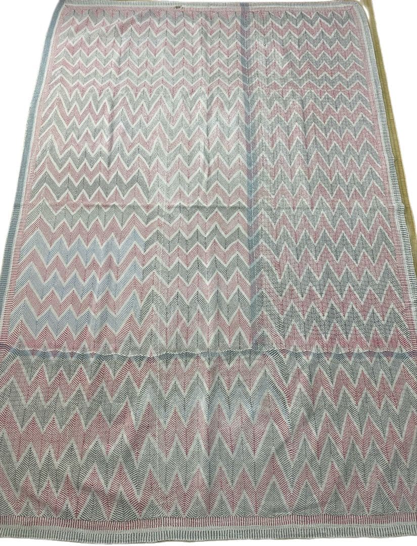 ヴィンテージカンタキルト　ロホリ　レア　インド　ノクシカタ　高級　手仕事