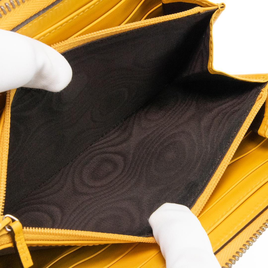 本物 グッチ 長財布 ダブルファスナー メンズ レディース ディアマンテ 黄色