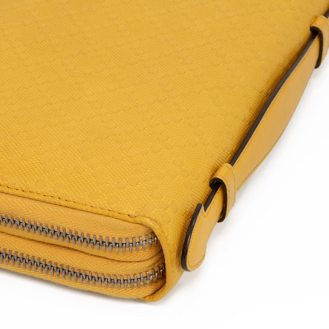 本物 グッチ 長財布 ダブルファスナー メンズ レディース ディアマンテ 黄色