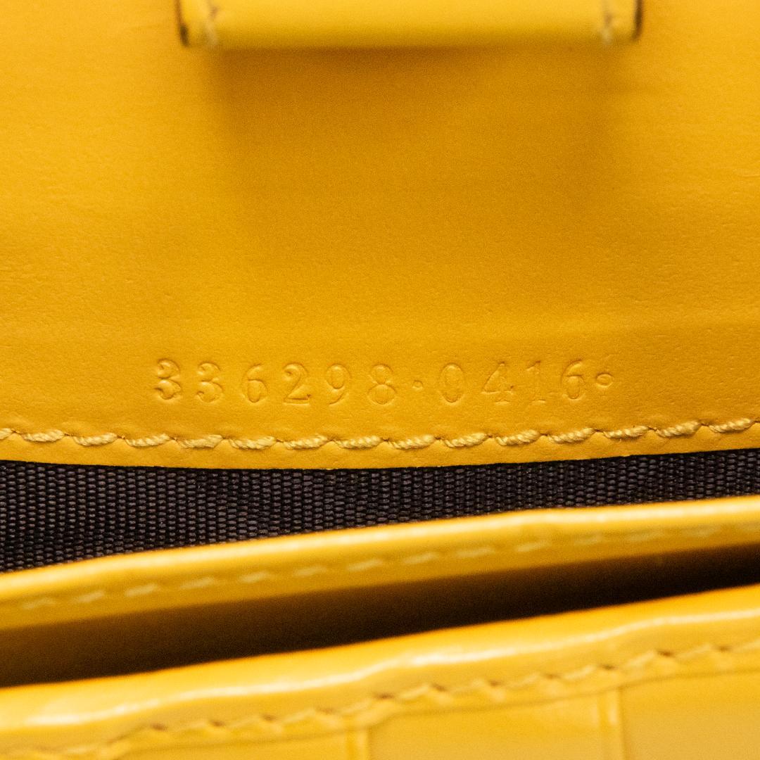 本物 グッチ 長財布 ダブルファスナー メンズ レディース ディアマンテ 黄色