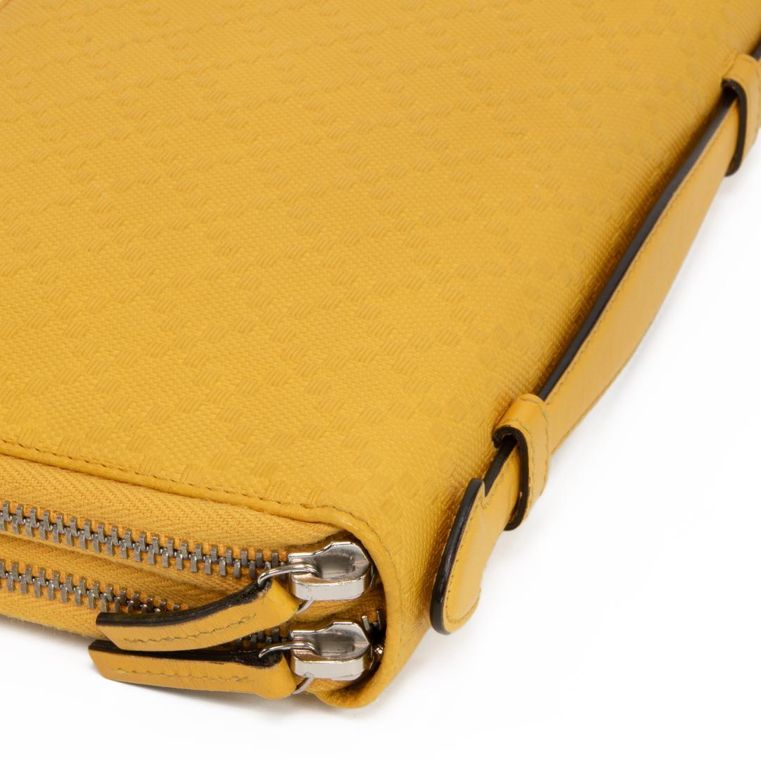 本物 グッチ 長財布 ダブルファスナー メンズ レディース ディアマンテ 黄色