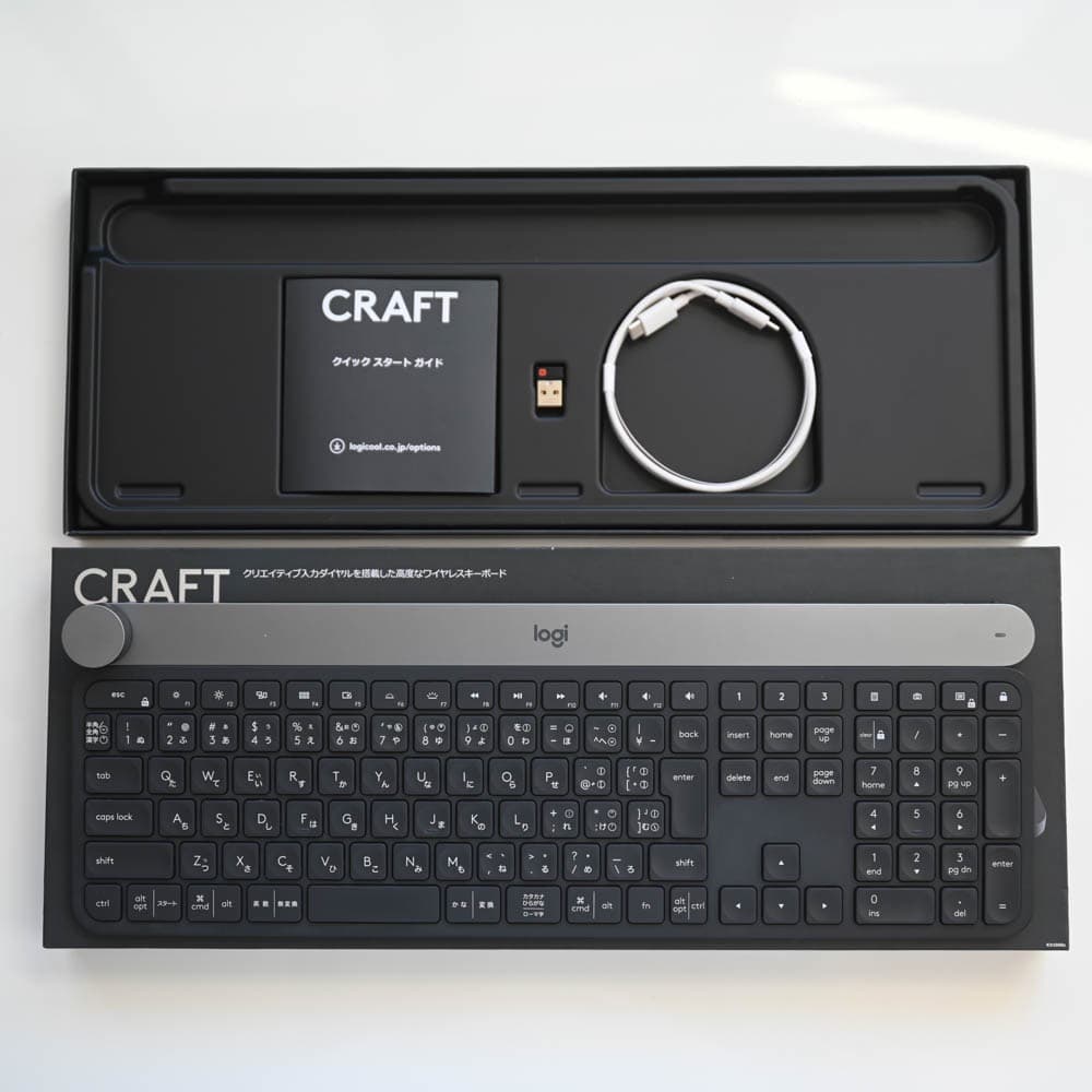 【美品・付属品完備】ロジクール CRAFT KX1000s 物理ダイヤル搭載