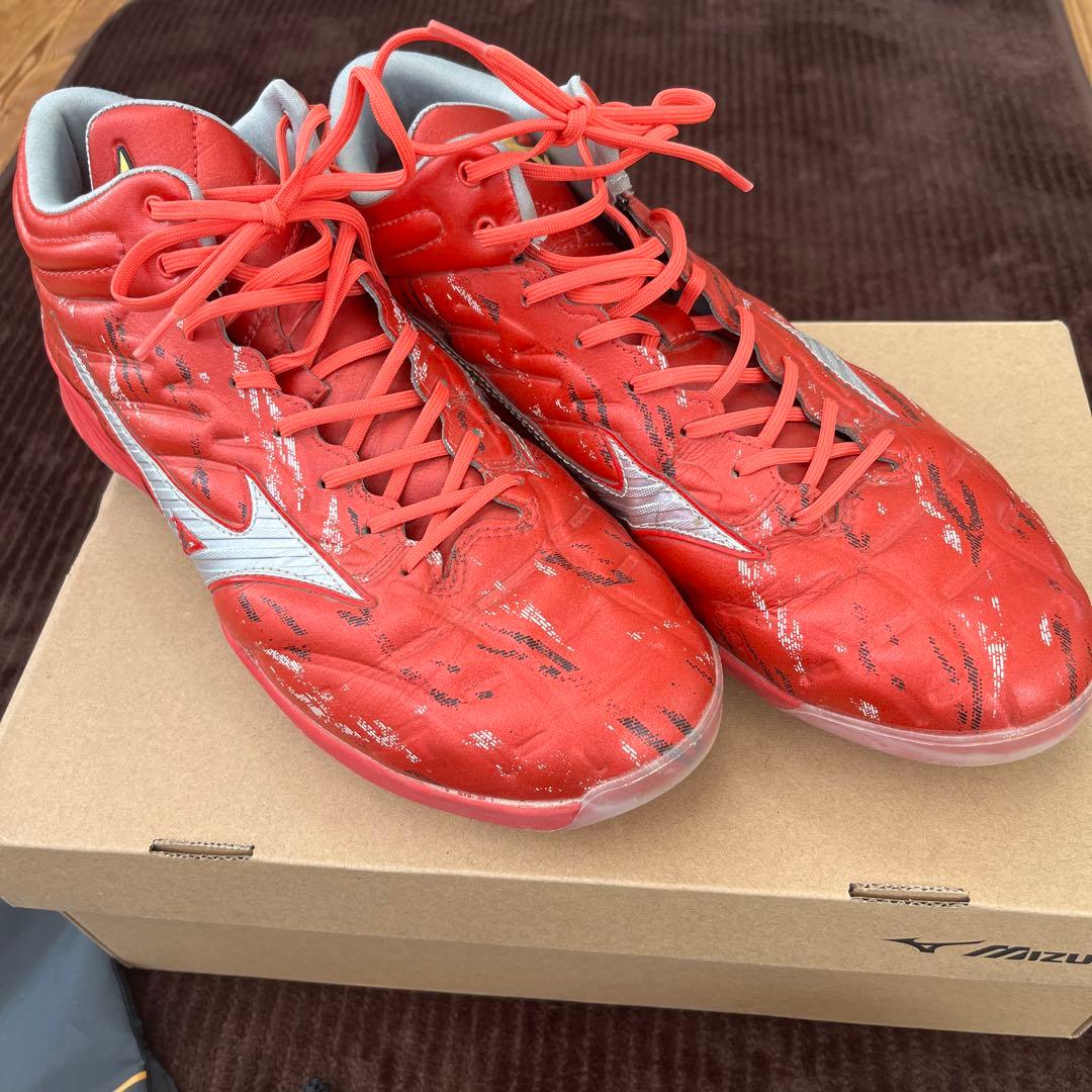 ミズノプロ　野球　ポイント　スパイク　レッド　27cm MID TPU