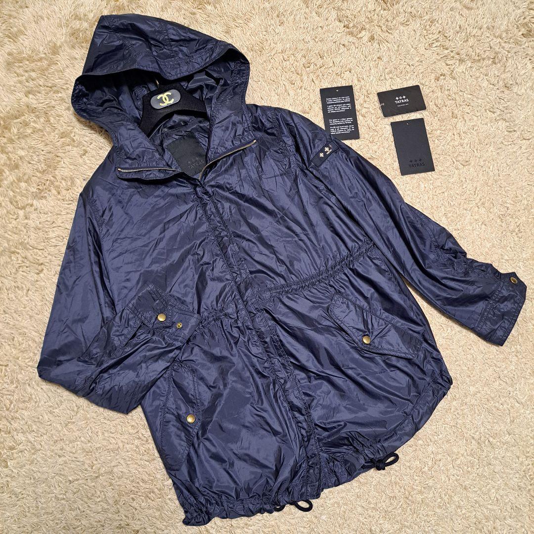 タトラス　ナイロンジャケット　lta9bm4533　ネイビー モッズコート　薄手