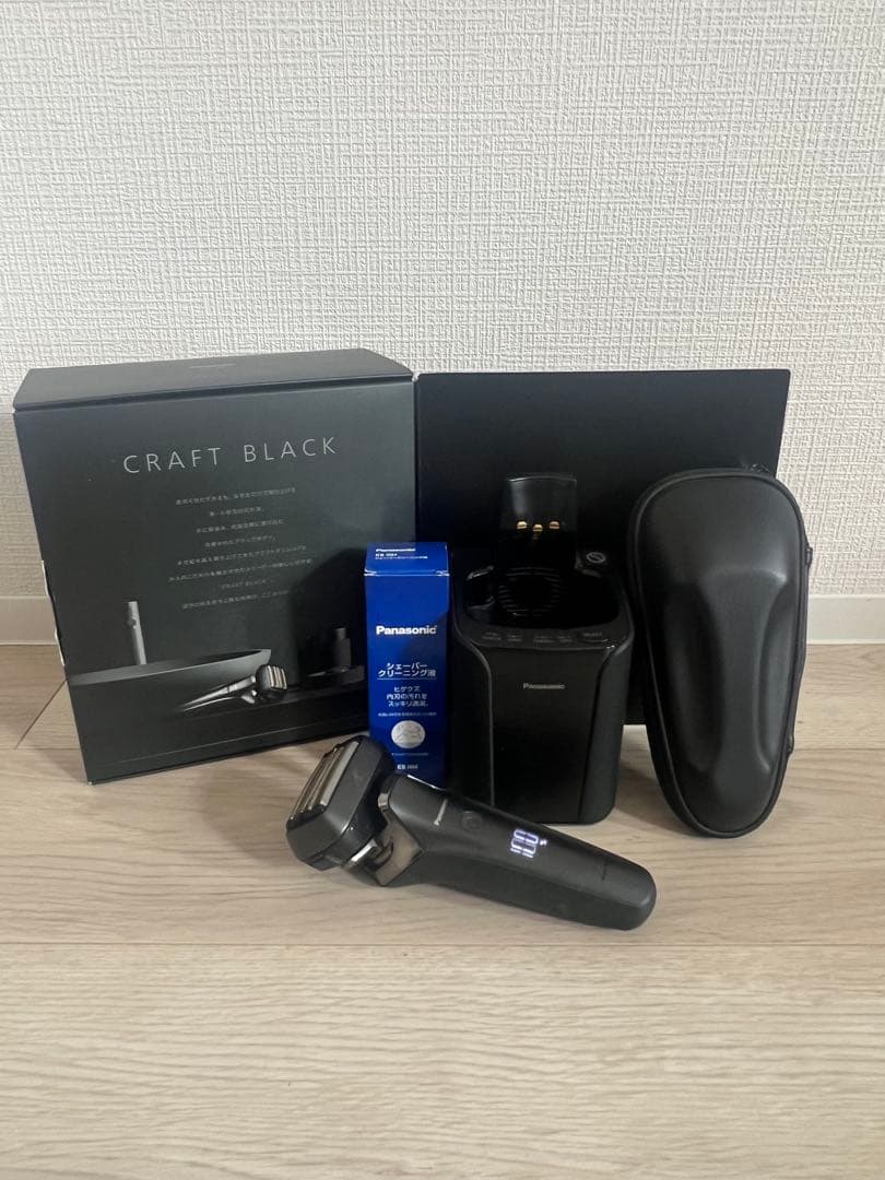 ラムダッシュPRO 6枚刃 洗浄器付き クラフトブラック ES-LS9P-K