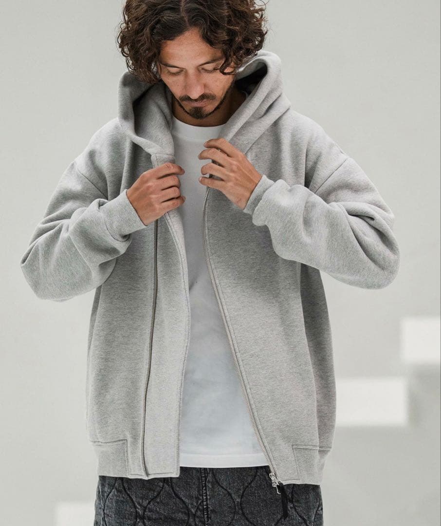 【CAMBIO】ジップパーカー　グレーS サイズ