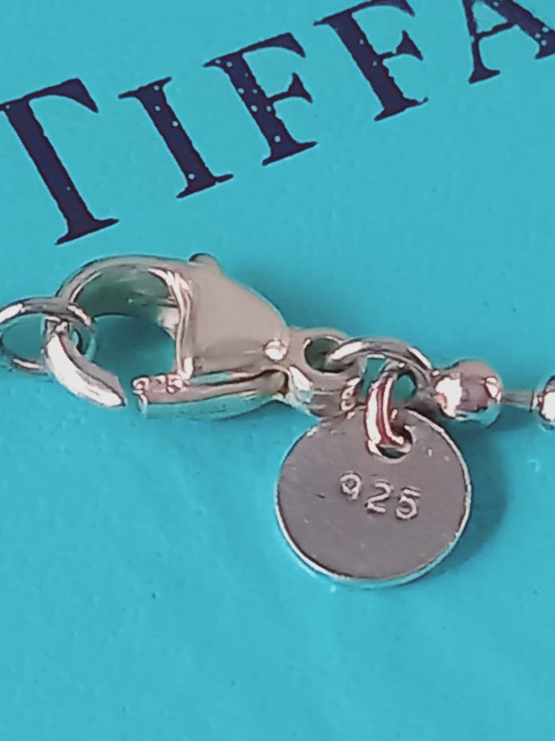 TIFFANY ティファニー ボールチェーン ロング ネックレス シルバー