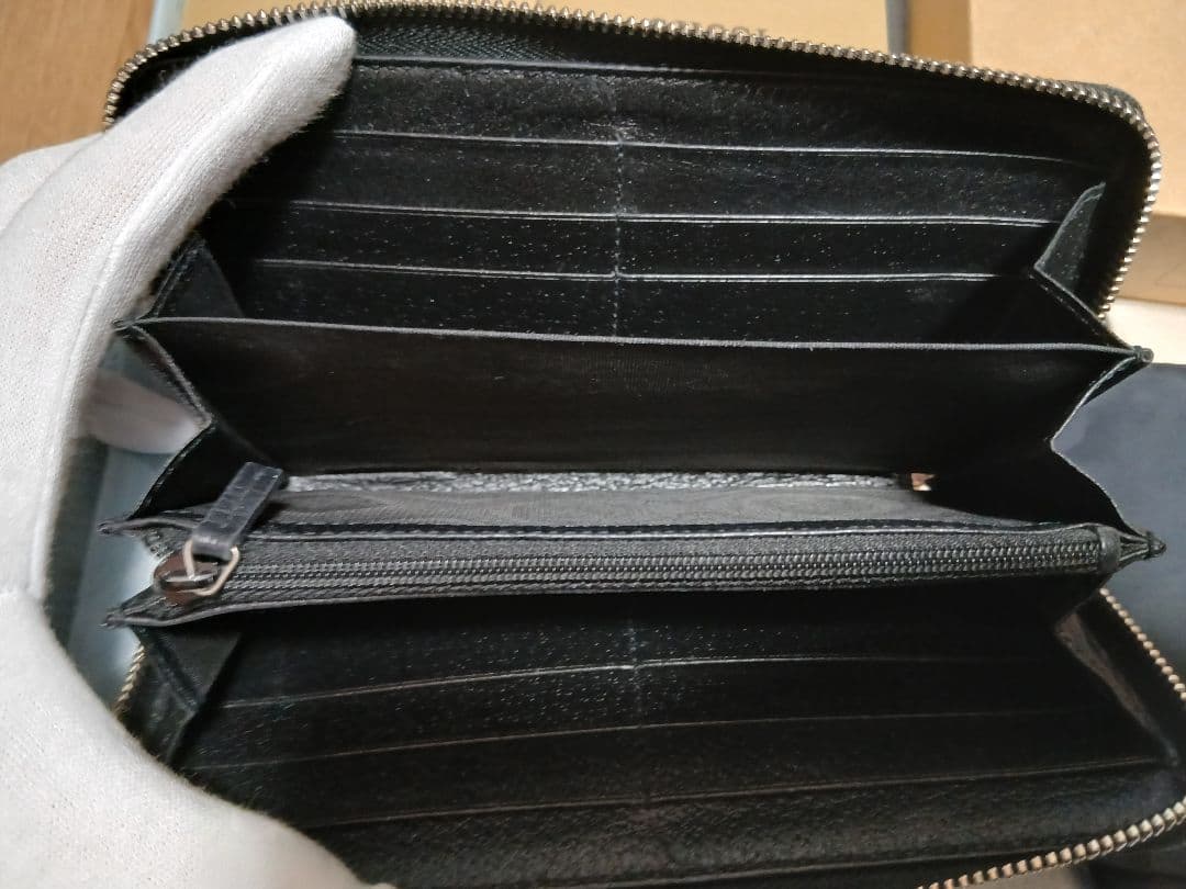 GUCCI GGパターン ブラック 長財布