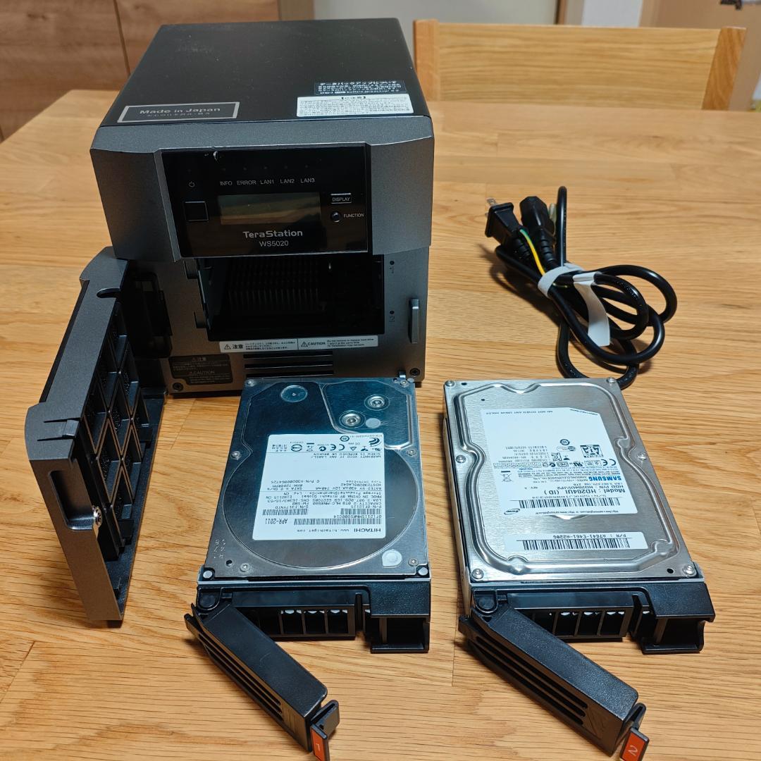 TeraStation WS5220DNW9 4TB（2TB × 2）