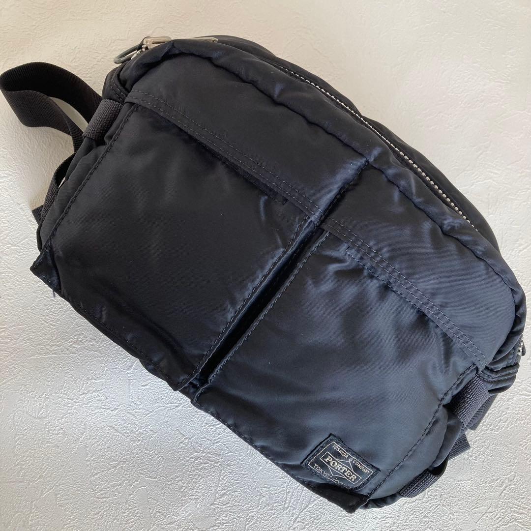 【美品】PORTER タンカー　ボディバッグ　ブラック　ウエストバッグ