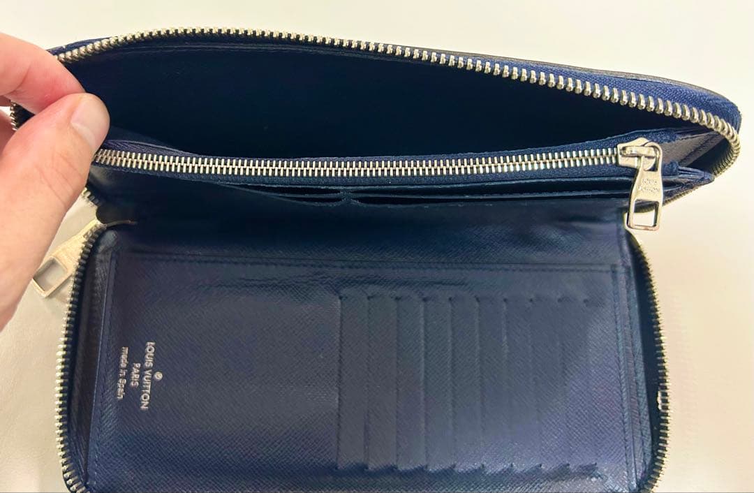 【LouisVuitton】正規品ジッピー・ウォレット　エピ　ブルーマリーヌ紺