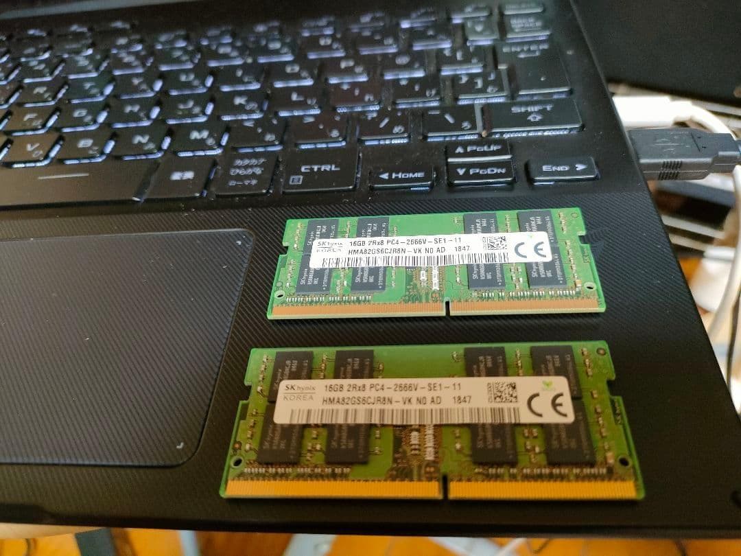 SK hynix PC4-2666V メモリー16GBx2枚 合計32GB