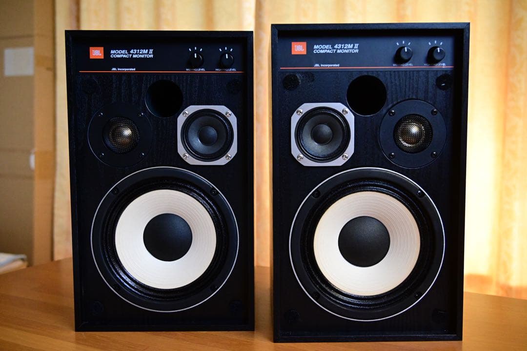 【美品】JBL 4312MⅡ コンパクトモニタースピーカー　ブラック　取説付き