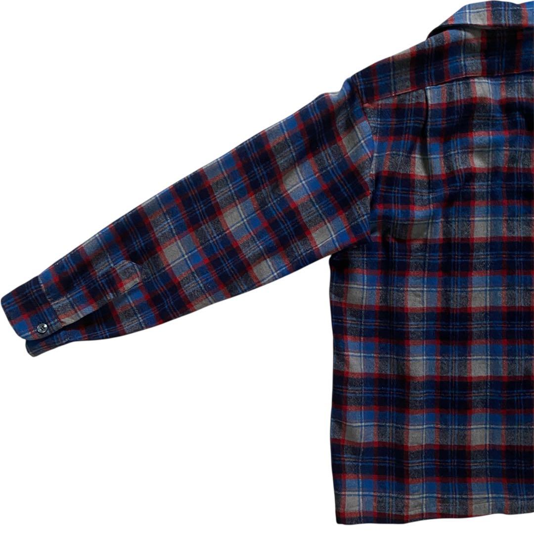 t*1様 ち*ん様 PENDLETON 70s M ボードシャツ　オープンカラー