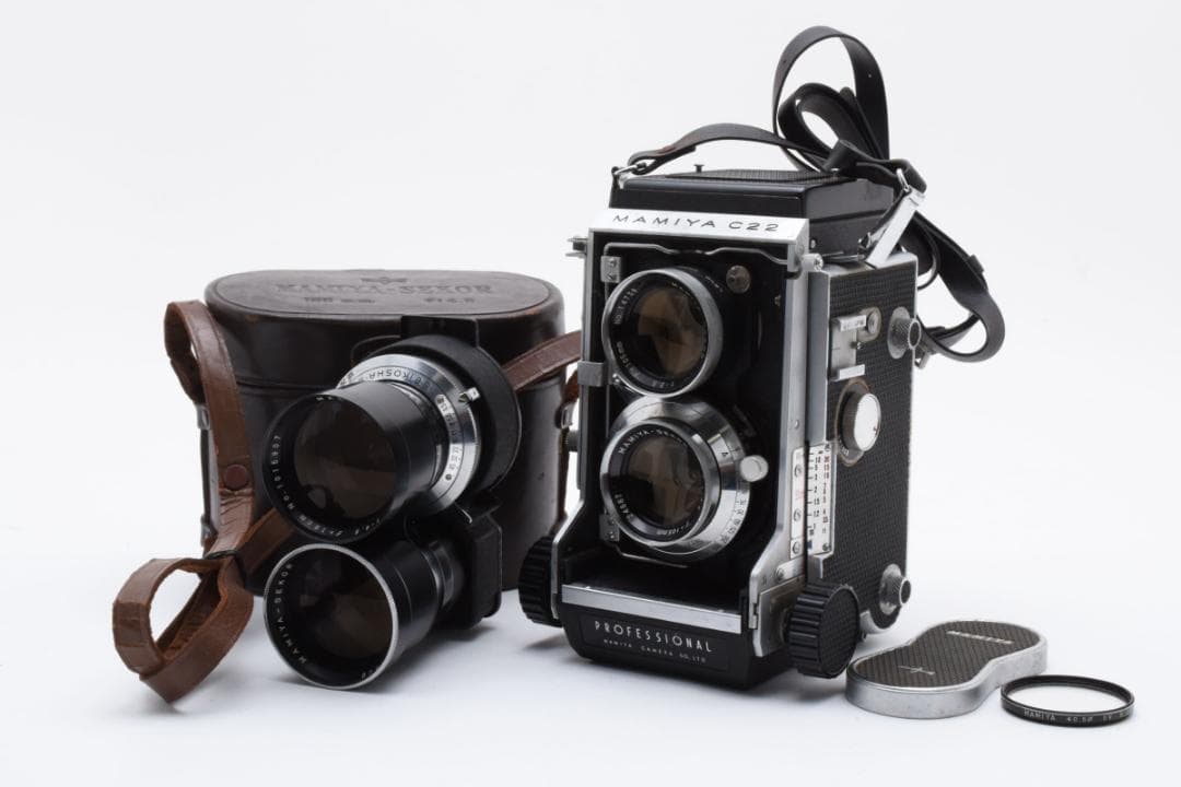 ★極美品★マミヤ C22 105mm f3.5・180mmf1.5 #1057