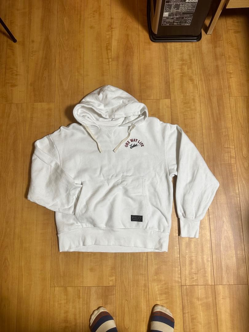 イーブルアクト EVILACT2025AWヘビースウェットフーディーホワイト　L