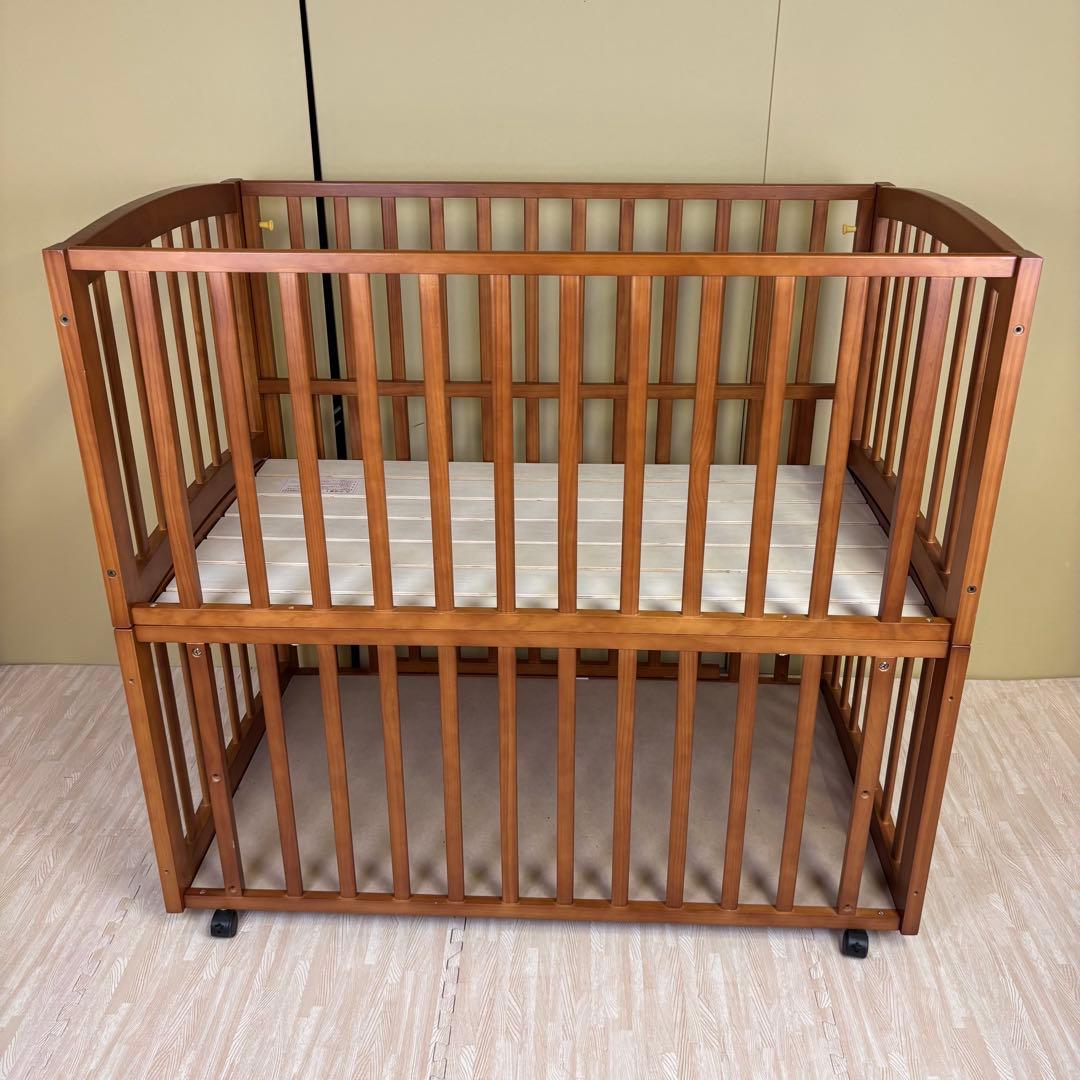 ☆除菌清掃済　☆美品☆　大和屋　エルユープレイペン　ベビーベッド＆２種類サークル