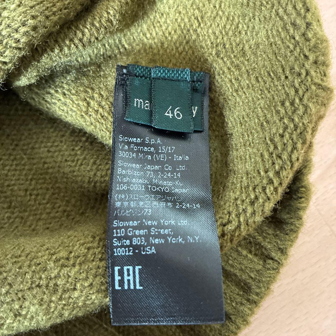 美品】ZANONE（ザノーネ）ミドルゲージ ニット　グリーン