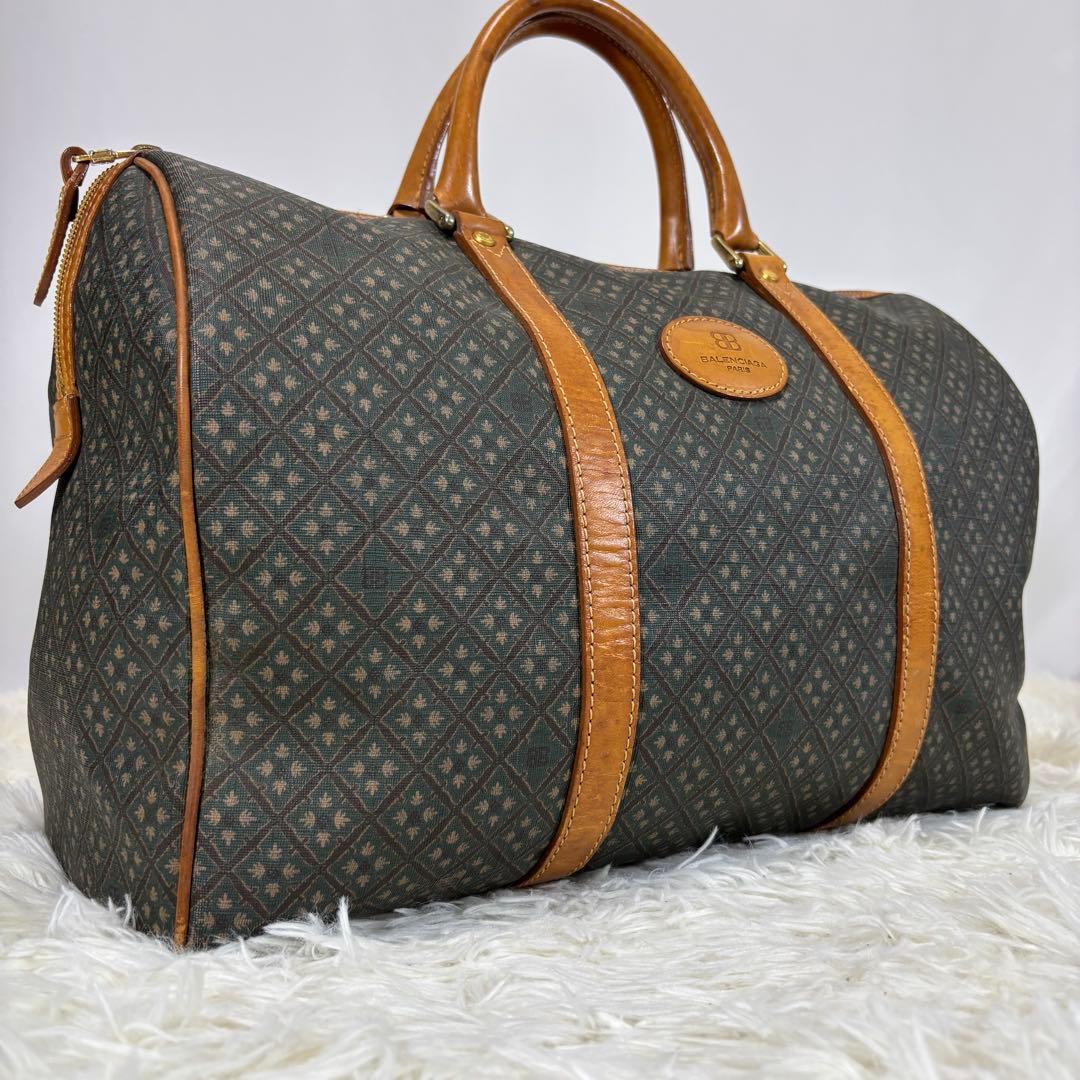 【希少】バレンシアガ ボストンバッグ 旅行カバン トラベルバッグ ヴィンテージ