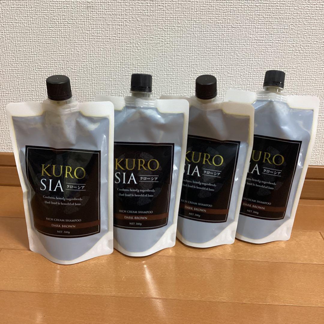 ミルククローシア クリームシャンプー ダークブラウン 300g×4本