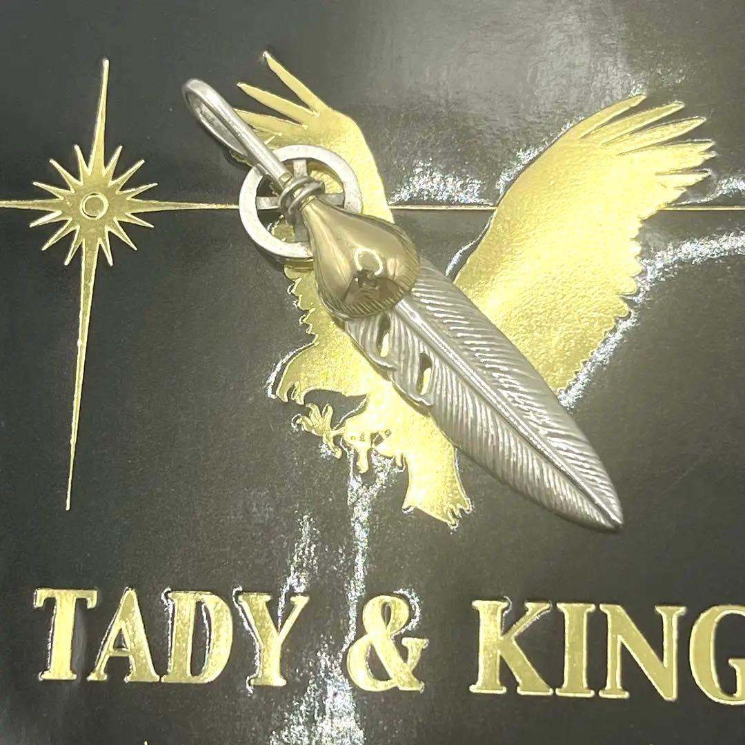 美品　タディ&キング　k18ハートホイールフェザーM