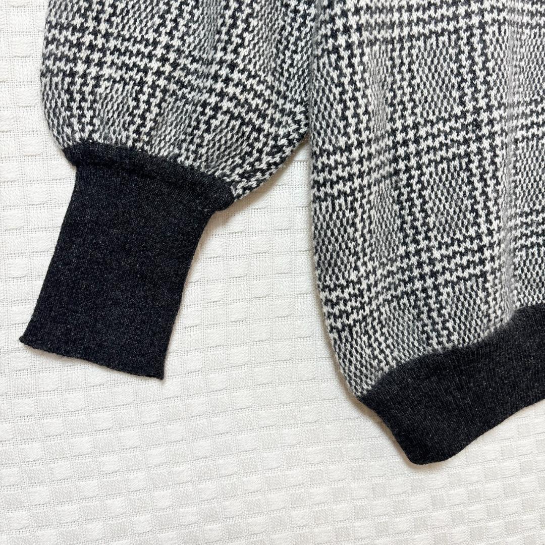 カシミヤ100% Drumohr ドルモア グレンチェック ニット セーター