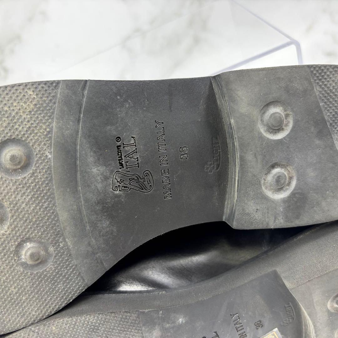 Luca Grossi レザー フリンジ モンクストラップ ブラック (23)