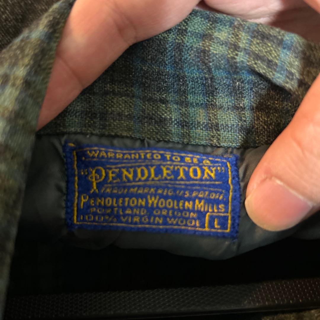 50s Pendleton 100%ウール チェックシャツ　古着　ヴィンテージ